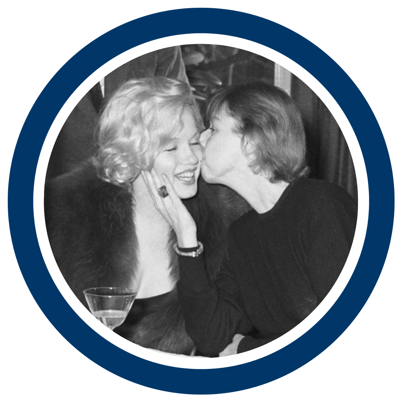 Carson McCullers with Marilyn Monroe
