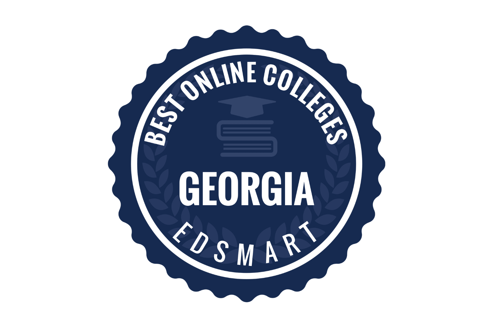 Graphic seal that reads: Best online colleges - Georgia - EDsmart