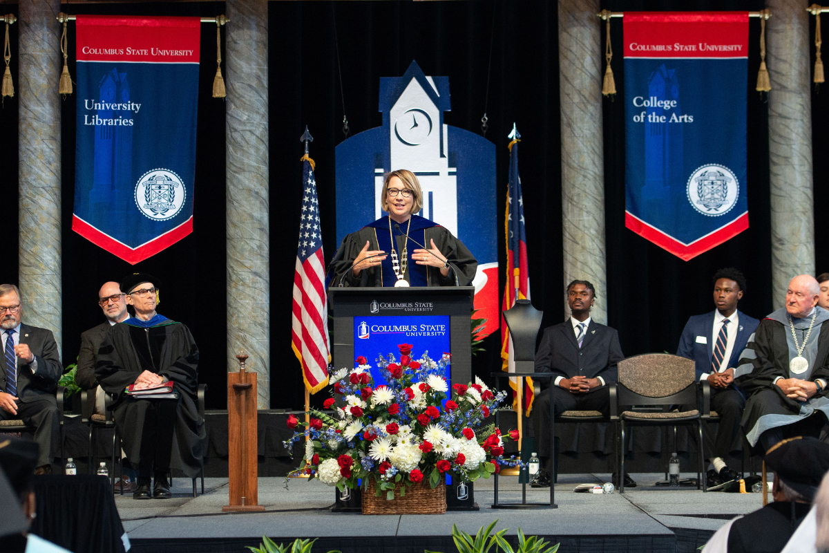President Rayfield speaking on her vision during the Presidential Investiture Ceremony