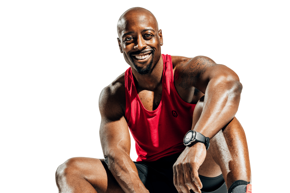 Photo of Dr. Leo Moore wearing workout attire
