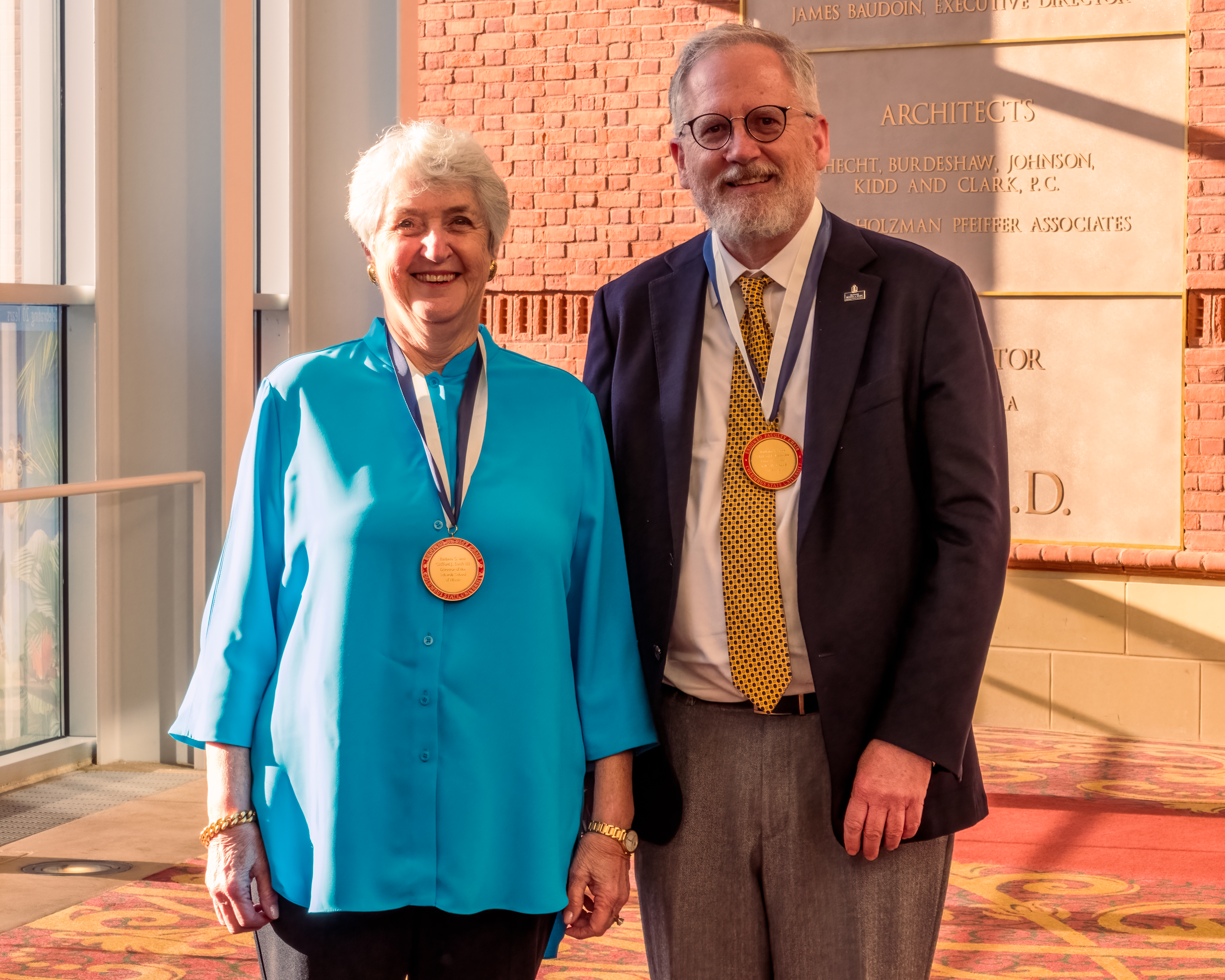 Barbara C. Swift and Dr. Scott Harris