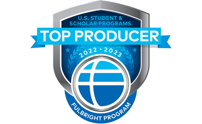 Fulbright Program Badge, Top Producer, U.S. Student and Scholars Program, 2022-2023