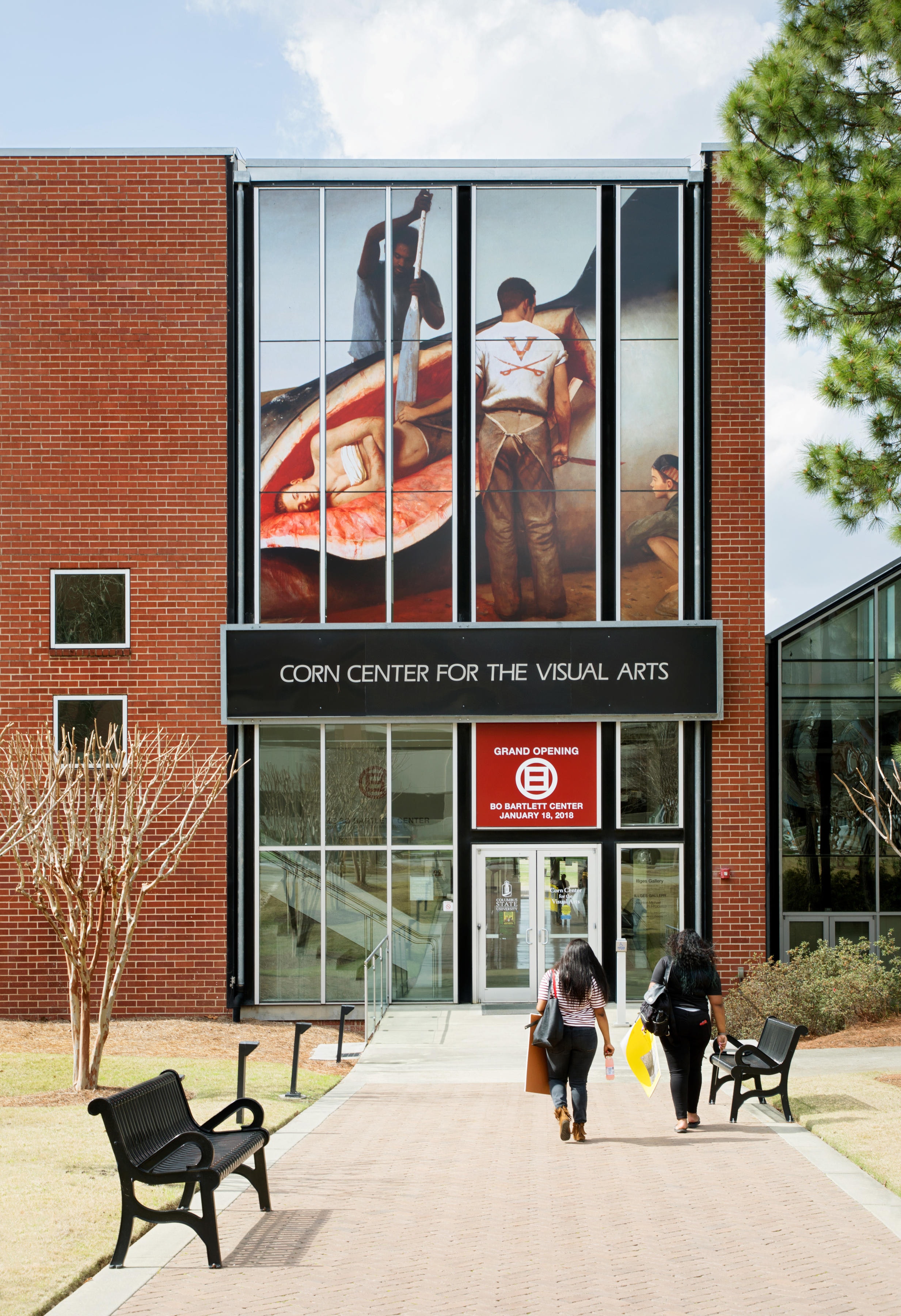 Exterior photo of the Bo Bartlett Center