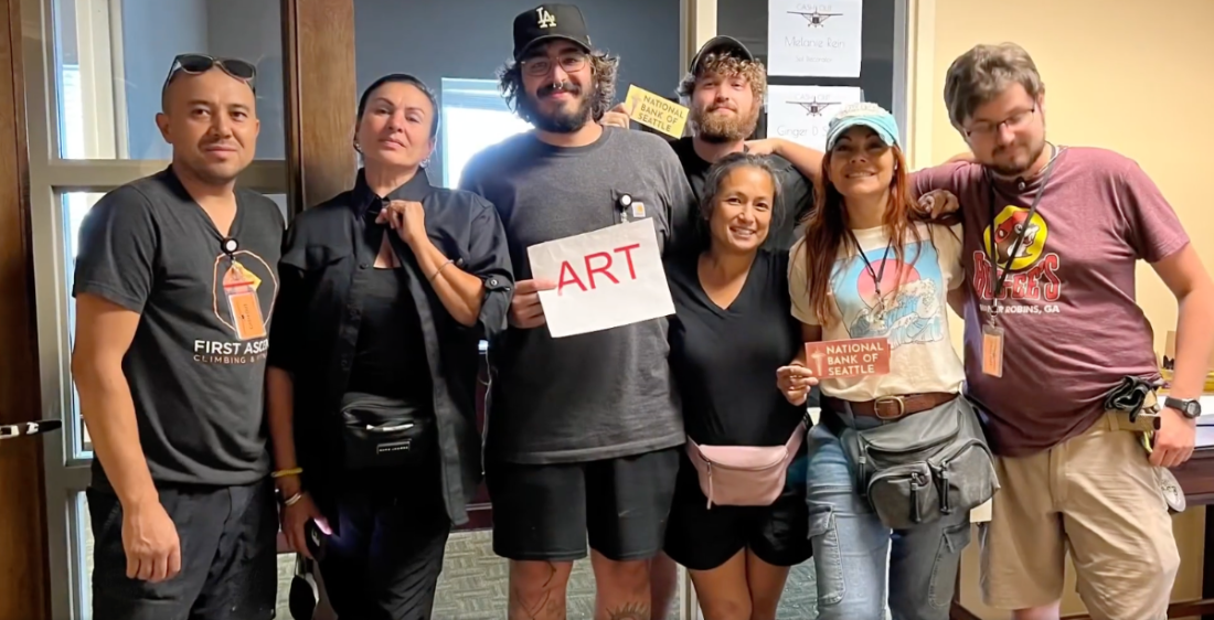 Ginger Steele with her Art Department Team